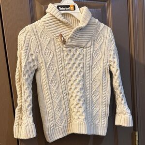 Aspen Rise Cream Cable Knit Cowl Sweater